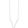 Effy Jewelry Pave Classica 14K White Gold Diamond V-Shape Necklace, 0.28 TCW | Necklaces & Pendants