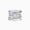 BH Multi Pave Classica 14K White Gold Diamond Ring, 1.12 TCW | Rings