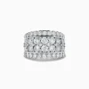 Effy Jewelry Pave Classica 14K White Gold Diamond Statement Ring 4.84 TCW | Rings