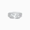 Effy Jewelry Pave Classica 14k White Gold Open Shank Diamond Ring 1.49 TCW | Rings