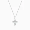 BH Multi Pave Classica 14K White Gold Diamond Cross Pendant | Necklaces & Pendants