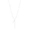 Effy Jewelry Pave Classica 14K White Gold Diamond Criss Cross Necklace, 0.19 TCW | Necklaces & Pendants