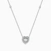 Effy Jewelry Pave Classica 14K White Gold Diamond Heart Necklace | Necklaces & Pendants