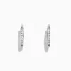 Effy Jewelry Pave Classica 14K White Gold Channel-Set Diamond Hoop Earrings, 0.48 TCW | Earrings