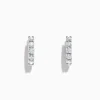 Effy Jewelry Pave Classica 14K White Gold 5/8" Diamond Hoop Earrings, 0.98 TCW | Earrings
