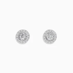BH Multi Pave Classica 14K White Gold Diamond Stud Earrings | Earrings