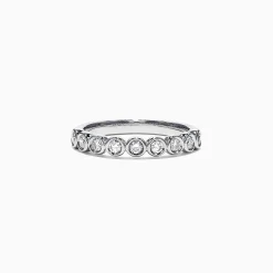 Effy Jewelry Pave Classica 14K White Gold Diamond Bezel Set Ring, 0.35 TCW | Rings