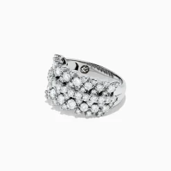 BH Multi Pave Classica 14K White Gold Diamond Ring, 1.88 TCW | Rings