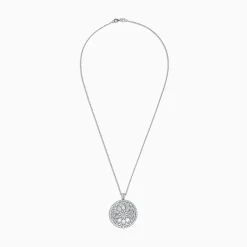 BH Pave Classica 14K White Gold Diamond Pendant, 2.80 TCW | Necklaces & Pendants