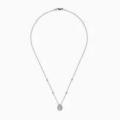 Effy Jewelry Pave Classica 14K White Gold Diamond Necklace, 0.41 TCW | Necklaces & Pendants