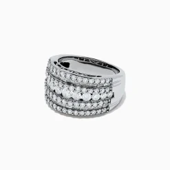 BH Multi Pave Classica 14K White Gold Diamond Ring, 1.99 TCW | Rings