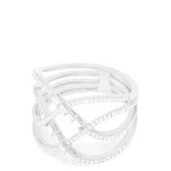Effy Jewelry Pave Classica 14K White Gold Diamond Fashion Ring, 0.42 TCW | Rings