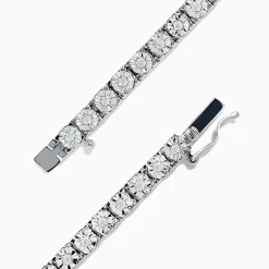 Effy Jewelry Pave Classica 14K White Gold Diamond Tennis Bracelet, 0.51 TCW | Bracelets