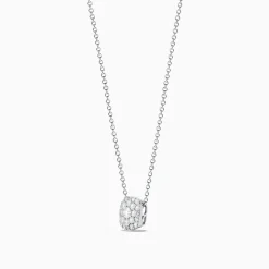 Effy Jewelry Pave Classica 14K White Gold Diamond Pendant | Necklaces & Pendants