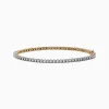 Effy Jewelry Pave Classica 14K Yellow and White Gold Diamond Tennis Bracelet 0.98 TCW | Bracelets