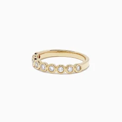 Effy Jewelry Pave Classica 14K Yellow Gold Bezel Set Diamond Band, 0.35 TCW | Rings