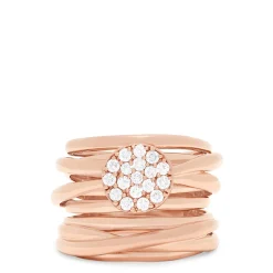 Effy Jewelry Pave Rose 14K Gold Diamond Ring, 0.35 TCW | Rings