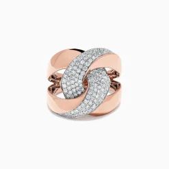 BH Pave Rose 14K Rose Gold Diamond Ring, 0.83 TCW | Rings