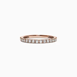 Effy Jewelry Pave Rose 14K Rose Gold Diamond Band, 0.34 TCW | Rings