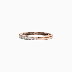 Effy Jewelry Pave Rose 14K Rose Gold Diamond Band, 0.34 TCW | Rings