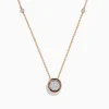 Effy Jewelry Pave Rose 14K White u0026 Rose Gold Diamond Necklace | Necklaces & Pendants