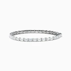 Effy Jewelry Platinum Emerald Cut 14.47 Ct. Diamond Tennis Bracelet | Bracelets