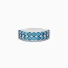 Effy Jewelry Reverie 14K White Gold Lab Grown Blue Diamond Ring | Rings