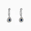 BH Multi Royale Bleu 14K Two Tone Gold Sapphire and Diamond Earrings, 0.93 TCW | Earrings
