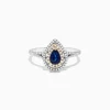 BH Multi Royale Bleu 14K Two Tone Gold Sapphire and Diamond Ring, 0.77 TCW | Rings