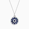 Effy Jewelry Royale Bleu 14K White Gold Sapphire and Diamond Pendant | Necklaces & Pendants