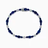 Effy Jewelry Royale Bleu 14K White Gold Blue Sapphire and Diamond Bracelet | Bracelets