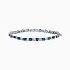 Effy Jewelry Royale Bleu 14k White Gold Blue Sapphire and Diamond Bracelet | Bracelets