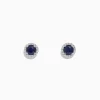 Effy Jewelry Royale Bleu 14K White Gold Sapphire u0026 Diamond Stud Earrings, 1.27 TCW | Earrings