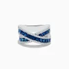 Effy Jewelry Royale Bleu 14K White Gold Sapphire and Diamond Ring, 2.65 TCW | Rings