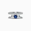 Effy Jewelry Royale Bleu 14K White Gold Diamond and Sapphire Ring, 1.06 TCW | Rings