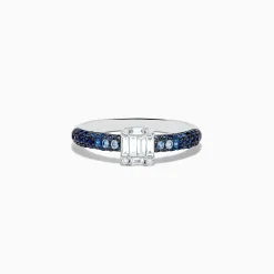 BH Multi Royale Bleu 14K White Gold Sapphire and Diamond Ring | Rings