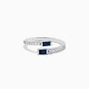 BH Multi Royale Bleu 14K White Gold Sapphire and Diamond Ring | Rings
