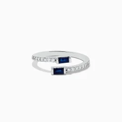 BH Multi Royale Bleu 14K White Gold Sapphire and Diamond Ring | Rings