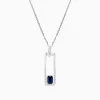 BH Multi Royale Bleu 14K White Gold Sapphire and Diamond Pendant | Necklaces & Pendants