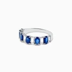 BH Multi Royale Bleu 14K White Gold Blue and White Sapphire Ring | Rings