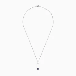 BH Multi Royale Bleu 14K White Gold Sapphire and Diamond Pendant | Necklaces & Pendants