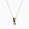 Effy Jewelry Royale Bleu 14K Yellow Gold Blue Sapphire and Diamond Pendant | Necklaces & Pendants
