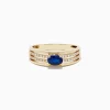 BH Multi Royale Bleu 14K Yellow Gold Sapphire and Diamond Ring | Rings