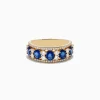 Effy Jewelry Royale Bleu 14K Yellow Gold Blue Sapphire and Diamond Ring | Rings