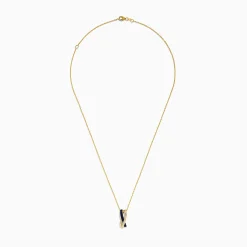Effy Jewelry Royale Bleu 14K Yellow Gold Blue Sapphire and Diamond Pendant | Necklaces & Pendants