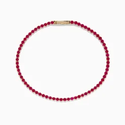 Effy Jewelry Ruby Royale 14K Yellow Gold Ruby Tennis Bracelet | Bracelets