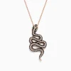 Effy Jewelry Safari 14K Rose Gold Diamond and Tsavorite Snake Pendant, 1.41 TCW | Necklaces & Pendants