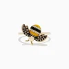 BH Multi Safari 14K Yellow Gold Diamond and Enamel Bee Ring | Rings