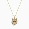 Effy Jewelry Safari 14K Yellow Gold Diamond and Emerald Tiger Pendant | Necklaces & Pendants