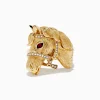 Effy Jewelry Safari 14k Yellow Gold Horse Diamond Ring | Rings